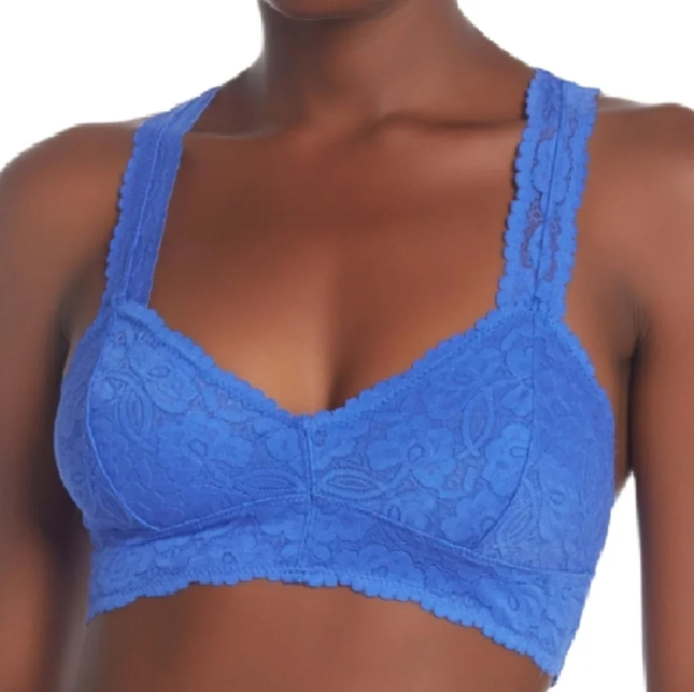 Free People Blue Galloon Racerback Bralette - Picture 1 of 4